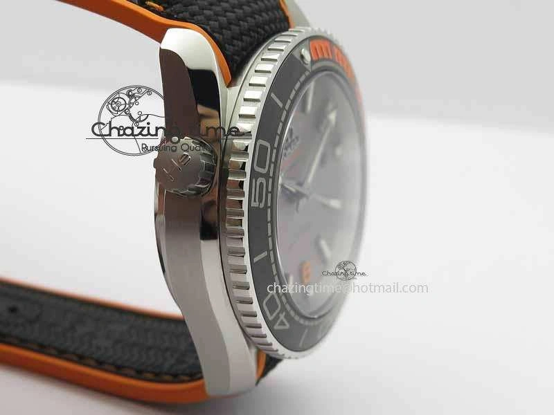 Planet Ocean 2016 43.5mm SS OM 1:1 Best Edition Gray Dial On Black Nylon Strap A8900