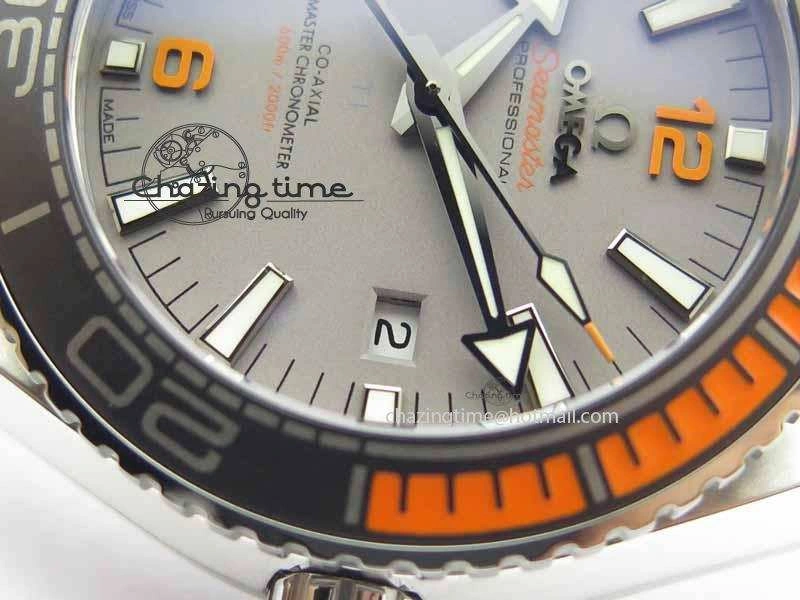 Planet Ocean 2016 43.5mm SS OM 1:1 Best Edition Gray Dial On Black Nylon Strap A8900
