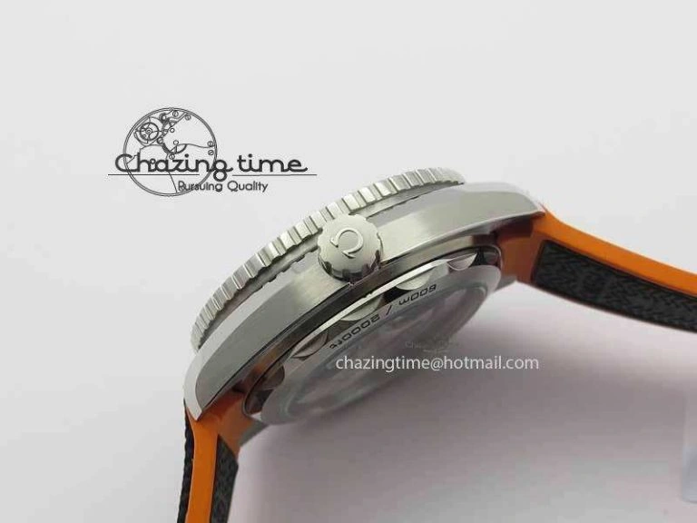 Planet Ocean 2016 43.5mm SS OM 1:1 Best Edition Gray Dial On Black Nylon Strap A8900