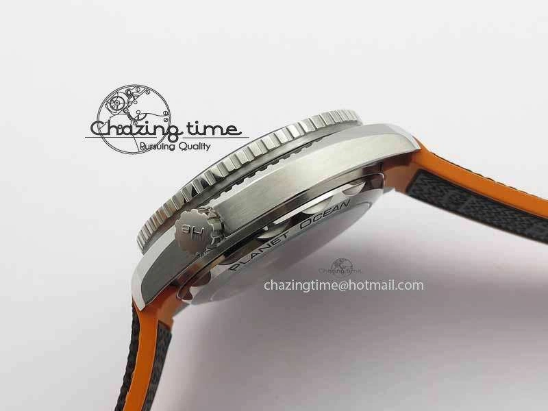 Planet Ocean 2016 43.5mm SS OM 1:1 Best Edition Gray Dial On Black Nylon Strap A8900