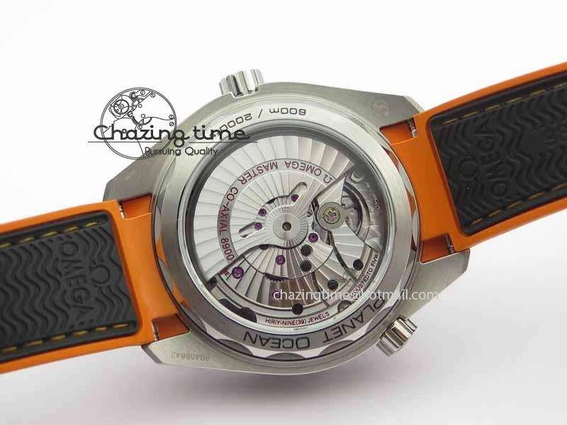 Planet Ocean 2016 43.5mm SS OM 1:1 Best Edition Gray Dial On Black Nylon Strap A8900