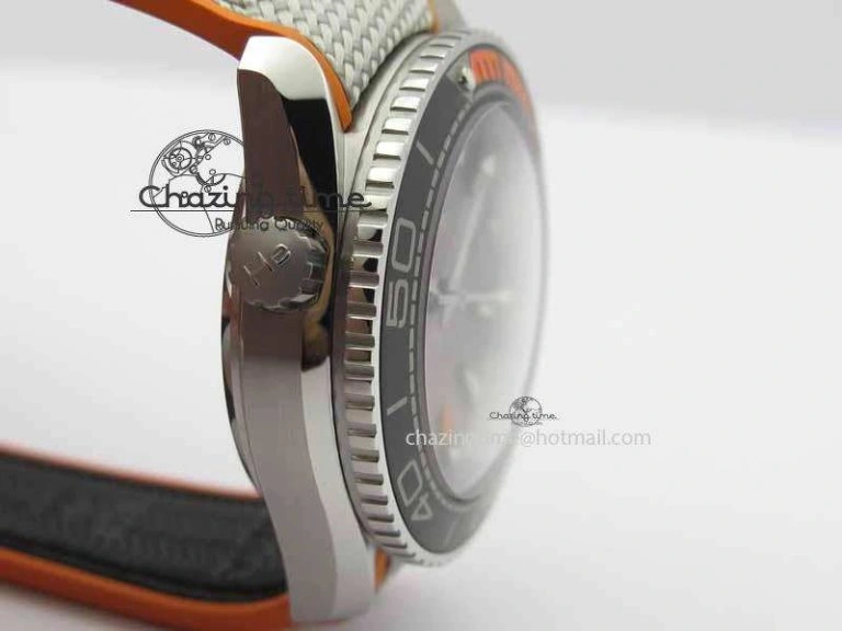Planet Ocean 2016 43.5mm SS OM 1:1 Best Edition Gray Dial On Nylon Strap A8900
