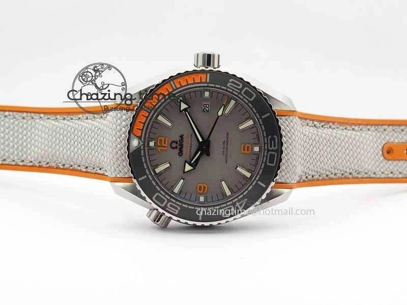 Planet Ocean 2016 43.5mm SS OM 1:1 Best Edition Gray Dial On Nylon Strap A8900