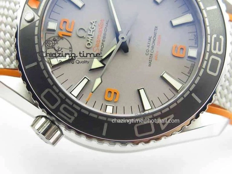 Planet Ocean 2016 43.5mm SS OM 1:1 Best Edition Gray Dial On Nylon Strap A8900