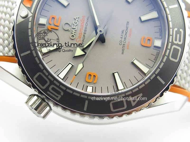 Planet Ocean 2016 43.5mm SS OM 1:1 Best Edition Gray Dial On Nylon Strap A8900