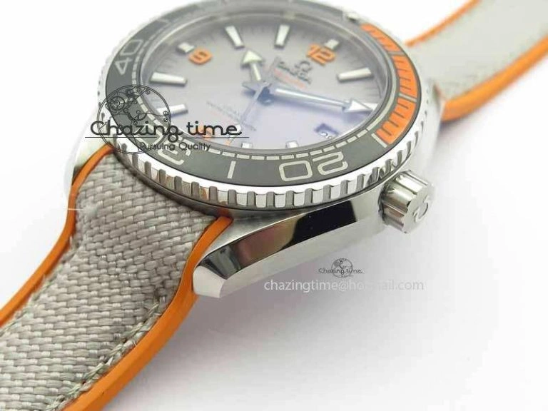 Planet Ocean 2016 43.5mm SS OM 1:1 Best Edition Gray Dial On Nylon Strap A8900