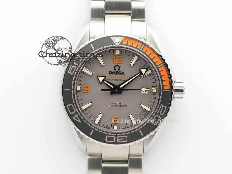 Planet Ocean 2016 43.5mm SS OM 1:1 Best Edition Gray Dial On SS Bracelet A8900
