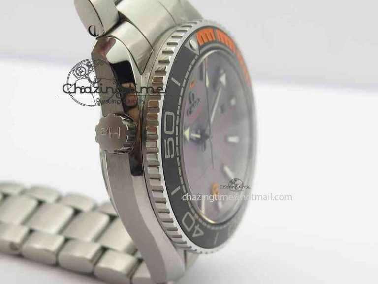 Planet Ocean 2016 43.5mm SS OM 1:1 Best Edition Gray Dial On SS Bracelet A8900