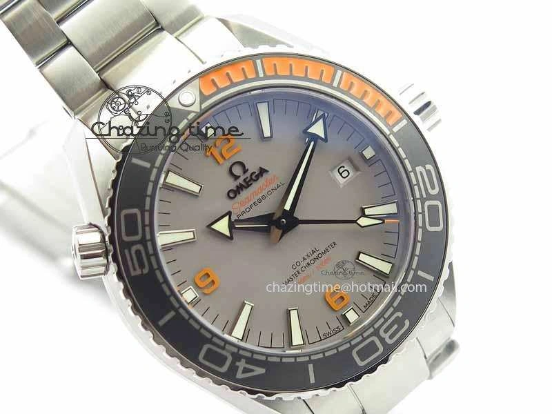 Planet Ocean 2016 43.5mm SS OM 1:1 Best Edition Gray Dial On SS Bracelet A8900