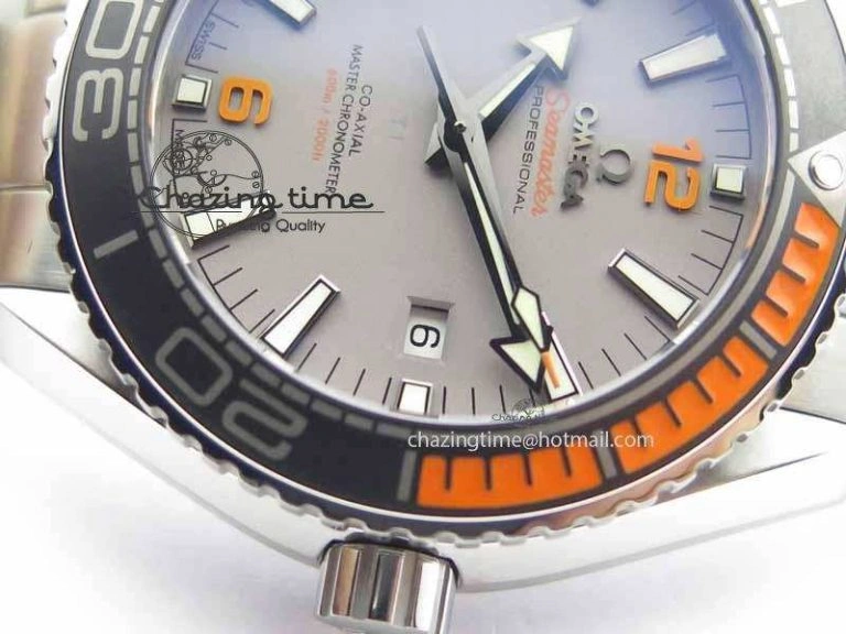Planet Ocean 2016 43.5mm SS OM 1:1 Best Edition Gray Dial On SS Bracelet A8900