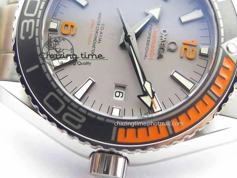 Planet Ocean 2016 43.5mm SS OM 1:1 Best Edition Gray Dial On SS Bracelet A8900