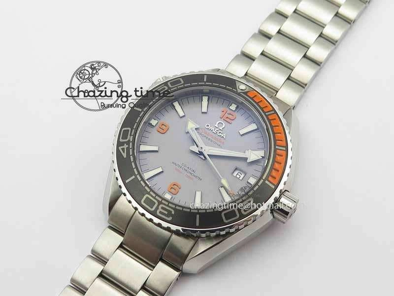 Planet Ocean 2016 43.5mm SS OM 1:1 Best Edition Gray Dial On SS Bracelet A8900