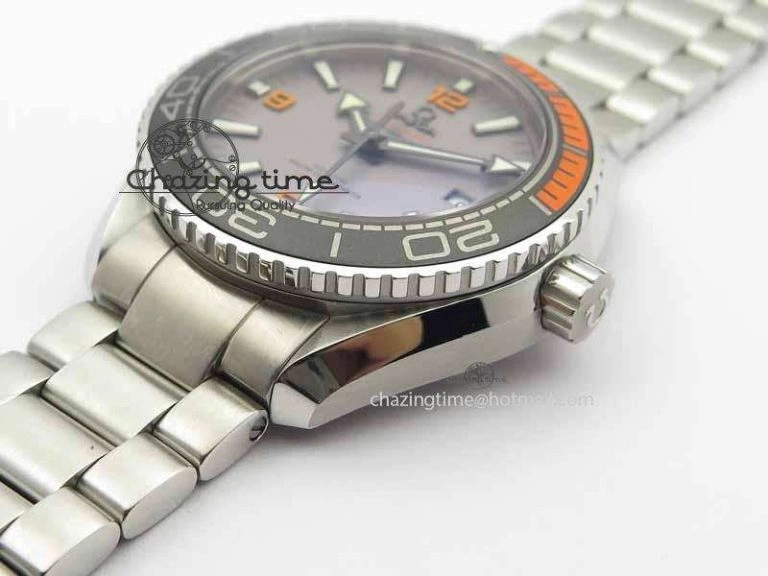 Planet Ocean 2016 43.5mm SS OM 1:1 Best Edition Gray Dial On SS Bracelet A8900
