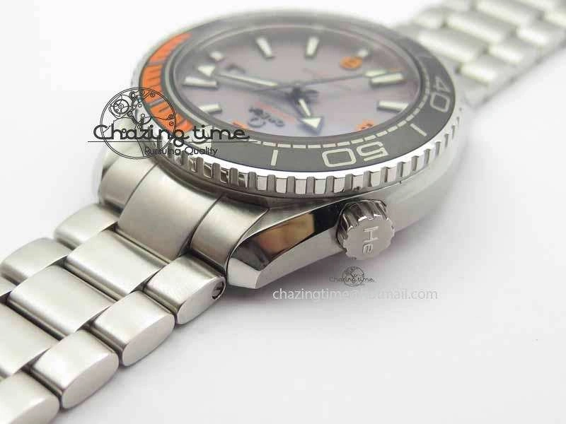 Planet Ocean 2016 43.5mm SS OM 1:1 Best Edition Gray Dial On SS Bracelet A8900