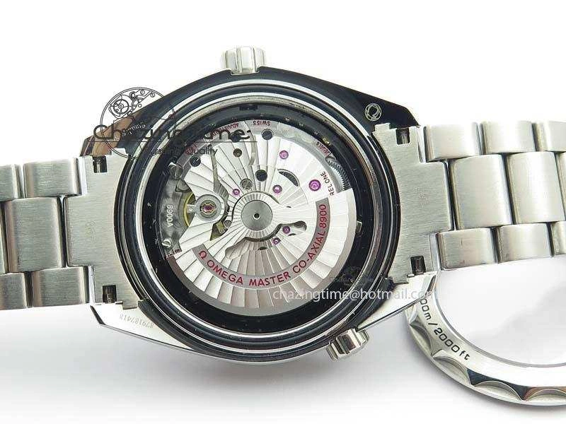 Planet Ocean 2016 43.5mm SS Orange Bezel BP 1:1 Best Edition Black Dial On SS Bracelet A8900