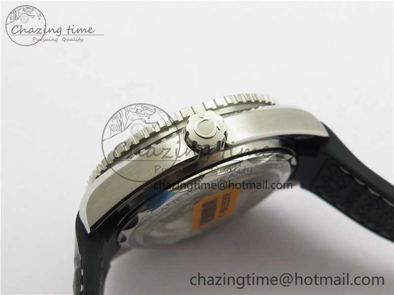 Planet Ocean 39.5mm Black Ceramic Bezel SS VSF 1:1 Best Edition Black Dial on Black Gummy Strap A8800