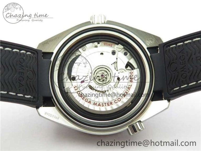 Planet Ocean 39.5mm Black Ceramic Bezel SS VSF 1:1 Best Edition Black Dial on Black Gummy Strap A8800