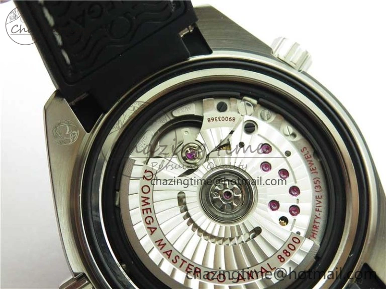 Planet Ocean 39.5mm Black Ceramic Bezel SS VSF 1:1 Best Edition Black Dial on Black Gummy Strap A8800