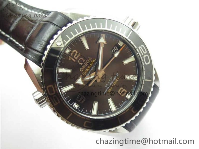 Planet Ocean 39.5mm Black Ceramic Bezel SS VSF 1:1 Best Edition Black Dial on Black Gummy Strap A8800