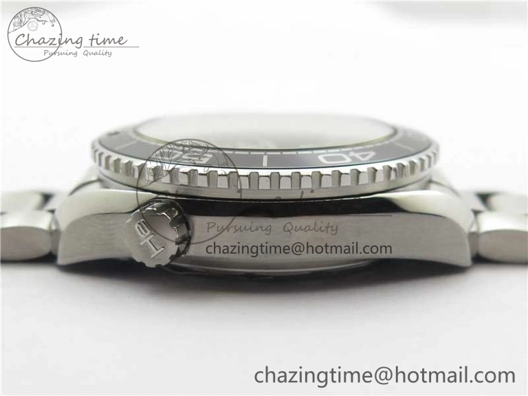 Planet Ocean 39.5mm Black Ceramic Bezel SS VSF 1:1 Best Edition Black Dial on SS Bracelet A8800