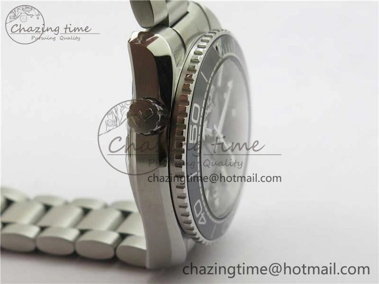 Planet Ocean 39.5mm Black Ceramic Bezel SS VSF 1:1 Best Edition Black Dial on SS Bracelet A8800