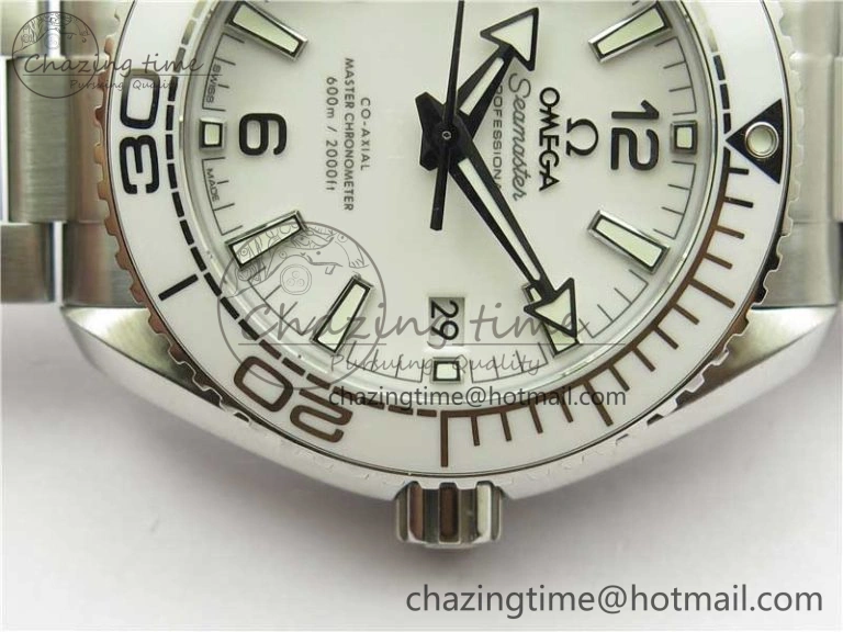 Planet Ocean 39.5mm Olympic Games SS VSF 1:1 Best Edition White Dial on SS Bracelet A8800