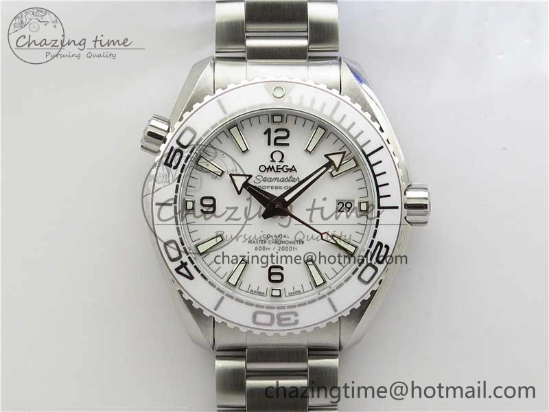 Planet Ocean 39.5mm Olympic Games SS VSF 1:1 Best Edition White Dial on SS Bracelet A8800