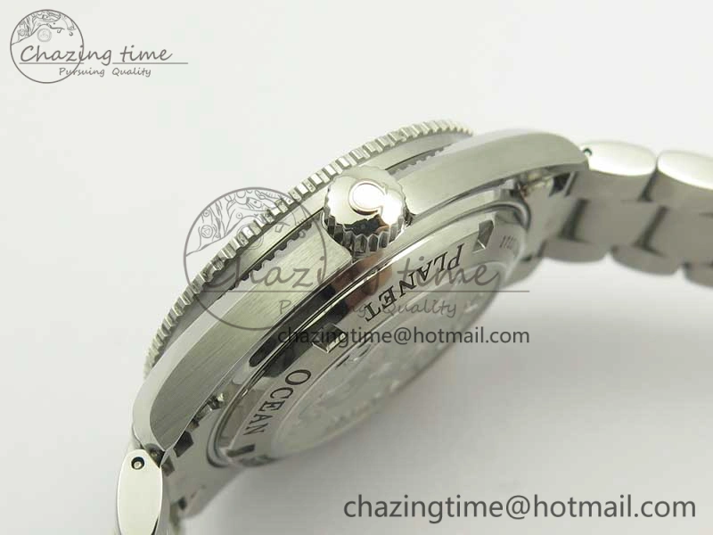 Planet Ocean 42mm LiquidMetal Noob 1:1 Best Edition On SS Bracelet A2892 V6 ( Free Nylon Strap )