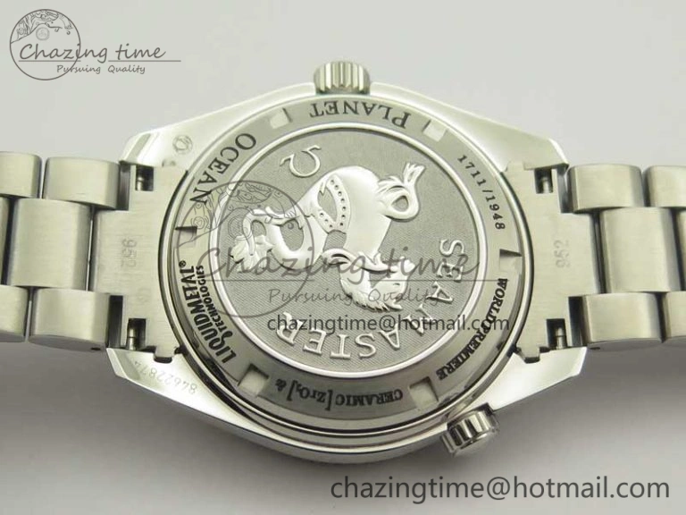 Planet Ocean 42mm LiquidMetal Noob 1:1 Best Edition On SS Bracelet A2892 V6 ( Free Nylon Strap )