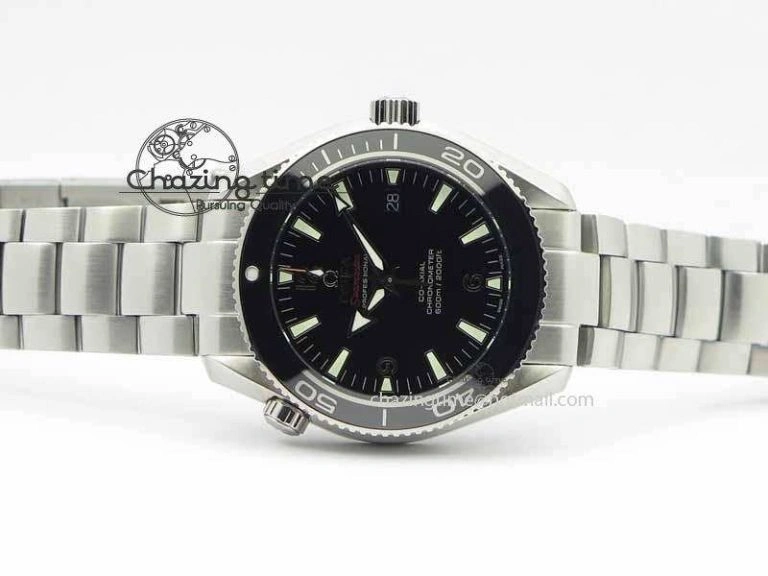 Planet Ocean 42mm LiquidMetal Noob 1:1 Best Edition On SS Bracelet V4 ( Free Strap )