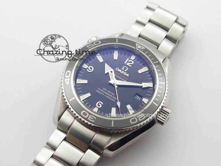 Planet Ocean 42mm LiquidMetal Noob 1:1 Best Edition On SS Bracelet V4 ( Free Strap )