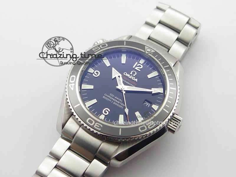 Planet Ocean 42mm LiquidMetal Noob 1:1 Best Edition On SS Bracelet V4 ( Free Strap )
