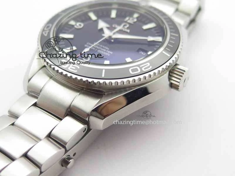 Planet Ocean 42mm LiquidMetal Noob 1:1 Best Edition On SS Bracelet V4 ( Free Strap )