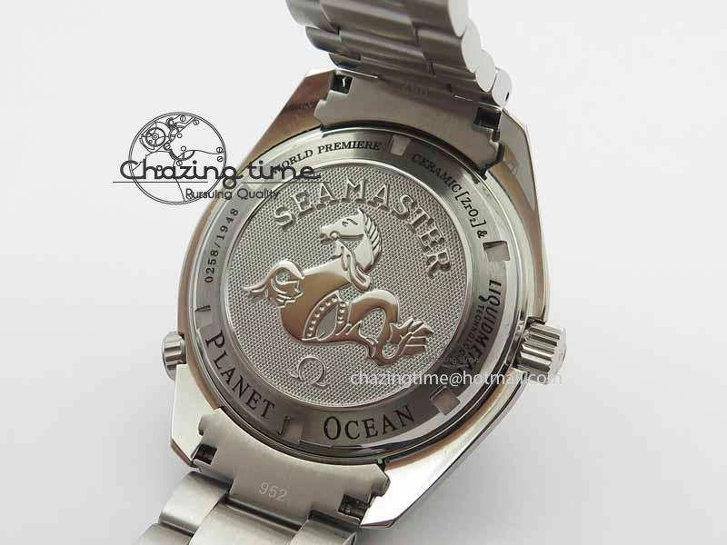 Planet Ocean 42mm LiquidMetal Noob 1:1 Best Edition On SS Bracelet V4 ( Free Strap )