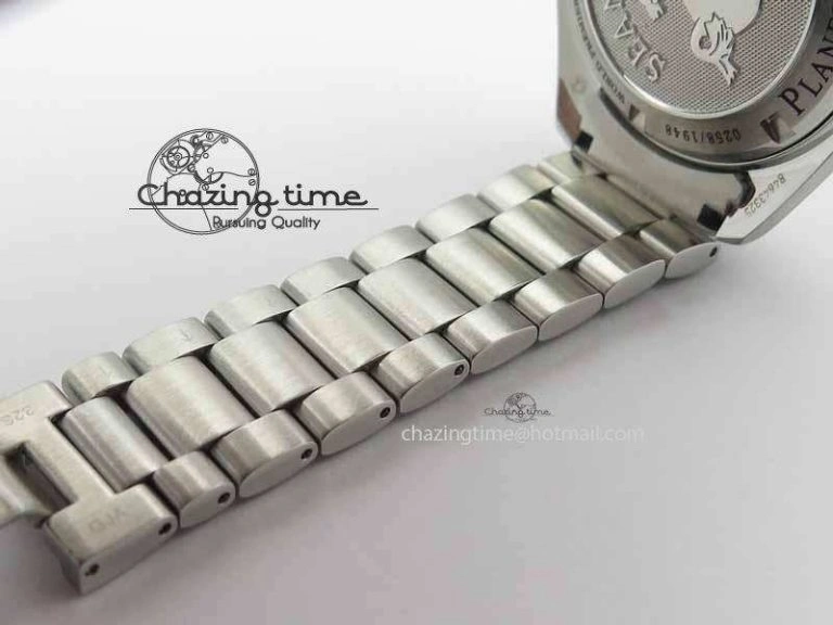 Planet Ocean 42mm LiquidMetal Noob 1:1 Best Edition On SS Bracelet V4 ( Free Strap )