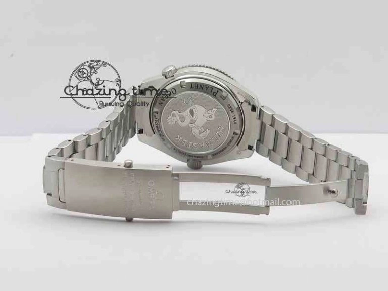 Planet Ocean 42mm LiquidMetal Noob 1:1 Best Edition On SS Bracelet V4 ( Free Strap )