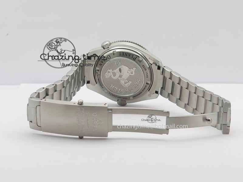 Planet Ocean 42mm LiquidMetal Noob 1:1 Best Edition On SS Bracelet V4 ( Free Strap )