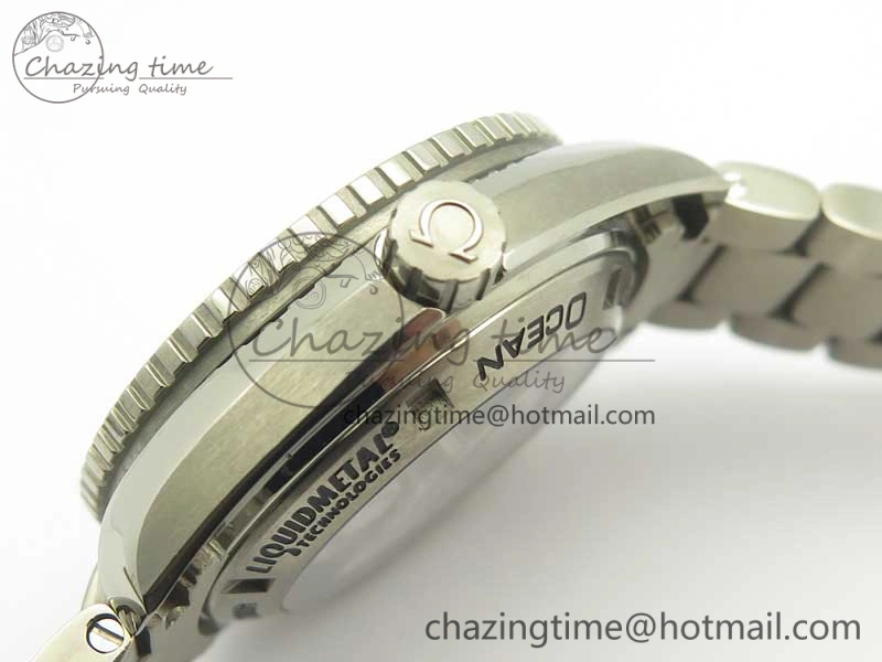 Planet Ocean 42mm Titanium BP Maker 1:1 Best Edition Blue Dial on Ti Bracelet A8500