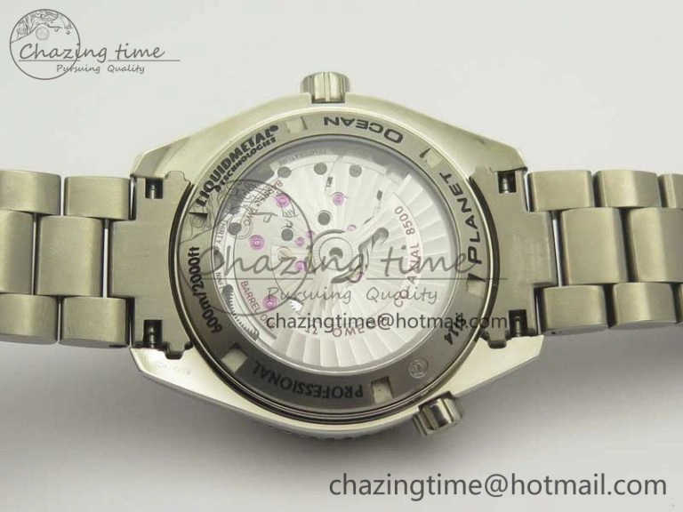 Planet Ocean 42mm Titanium BP Maker 1:1 Best Edition Blue Dial on Ti Bracelet A8500