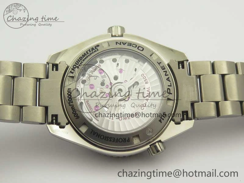 Planet Ocean 42mm Titanium BP Maker 1:1 Best Edition Blue Dial on Ti Bracelet A8500