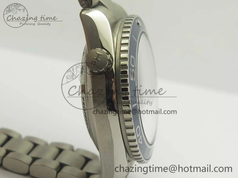 Planet Ocean 42mm Titanium BP Maker 1:1 Best Edition Blue Dial on Ti Bracelet A8500