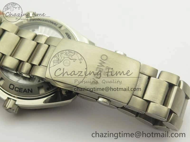 Planet Ocean 42mm Titanium BP Maker 1:1 Best Edition Blue Dial on Ti Bracelet A8500