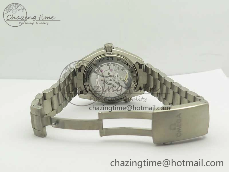 Planet Ocean 42mm Titanium BP Maker 1:1 Best Edition Blue Dial on Ti Bracelet A8500