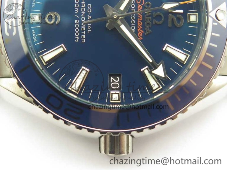 Planet Ocean 42mm Titanium BP Maker 1:1 Best Edition Blue Dial on Ti Bracelet A8500