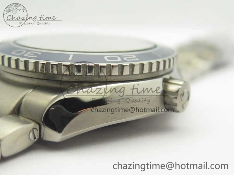 Planet Ocean 42mm Titanium BP Maker 1:1 Best Edition Blue Dial on Ti Bracelet A8500