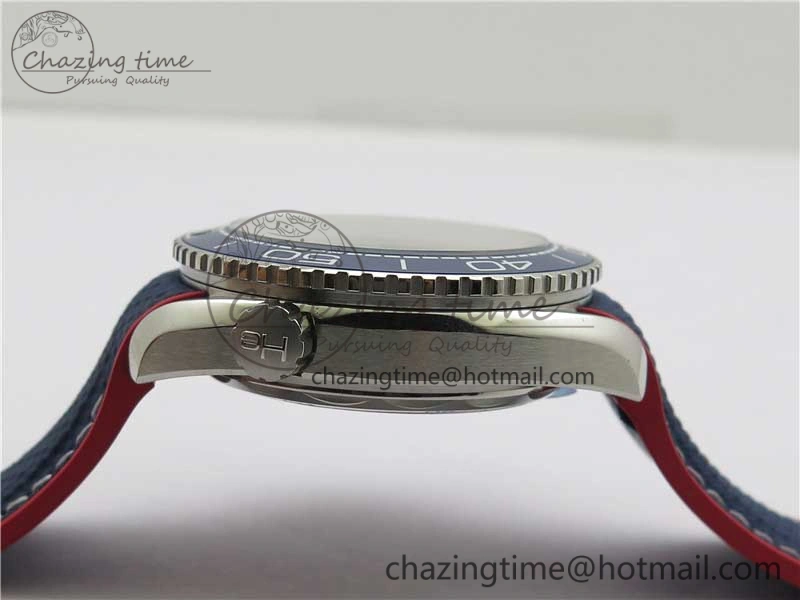 Planet Ocean 43.5mm America’s Cup VSF Best Edition White Dial On Blue Gummy Strap A8900