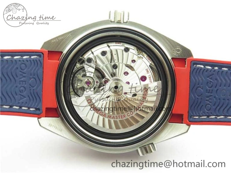 Planet Ocean 43.5mm America’s Cup VSF Best Edition White Dial On Blue Gummy Strap A8900