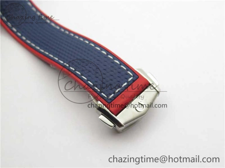 Planet Ocean 43.5mm America’s Cup VSF Best Edition White Dial On Blue Gummy Strap A8900