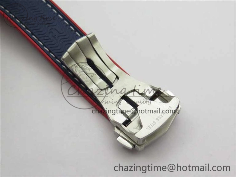 Planet Ocean 43.5mm America’s Cup VSF Best Edition White Dial On Blue Gummy Strap A8900