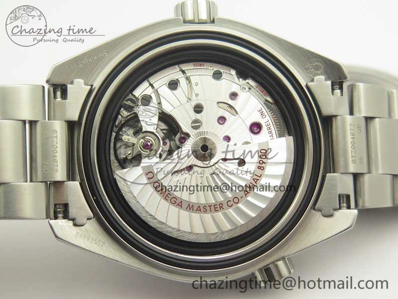 Planet Ocean 43.5mm SS VSF 1:1 Best Edition Black Orange Bezel Black Dial on SS Bracelet A8900 Super Clone